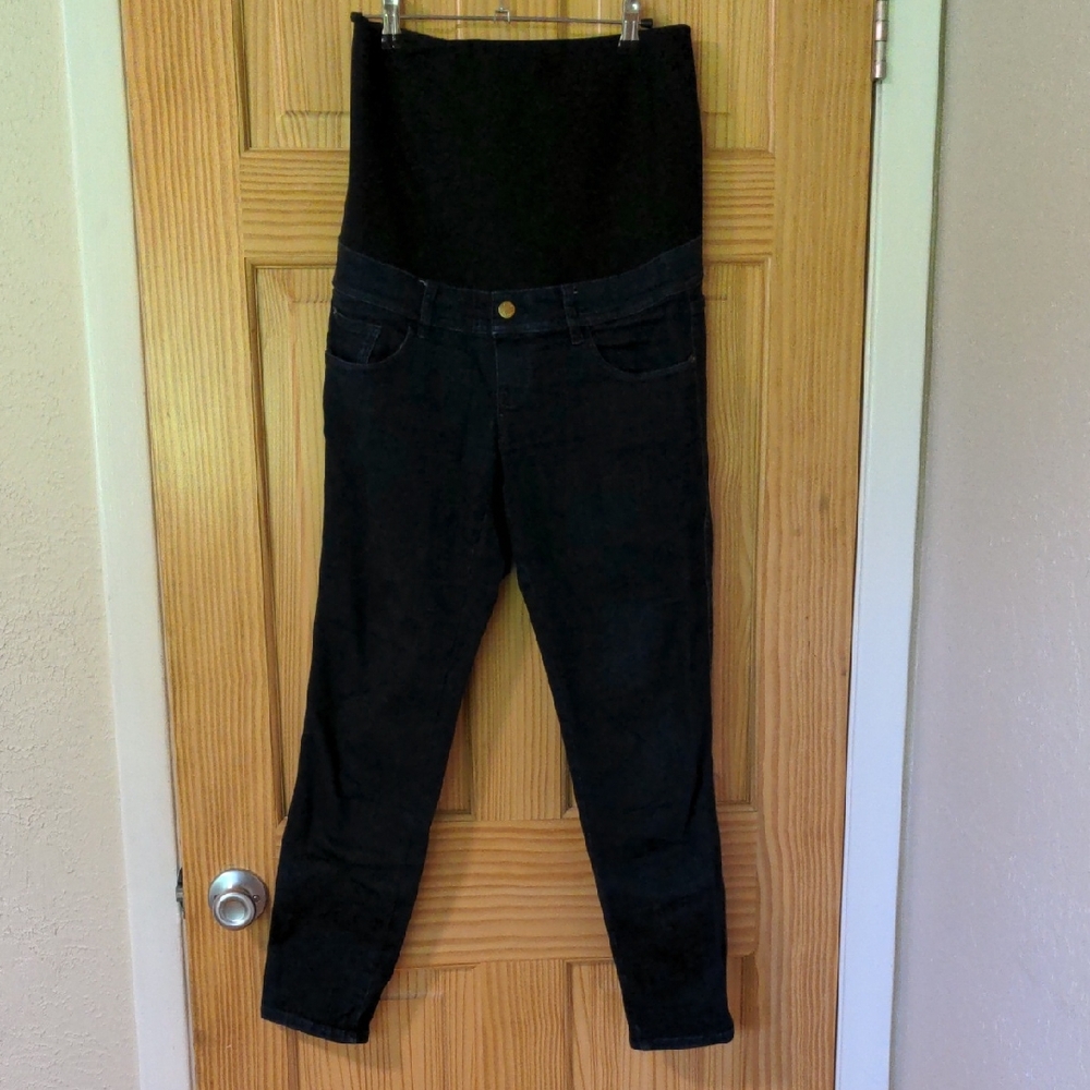Sezane Maternity Dark Denim Jeans